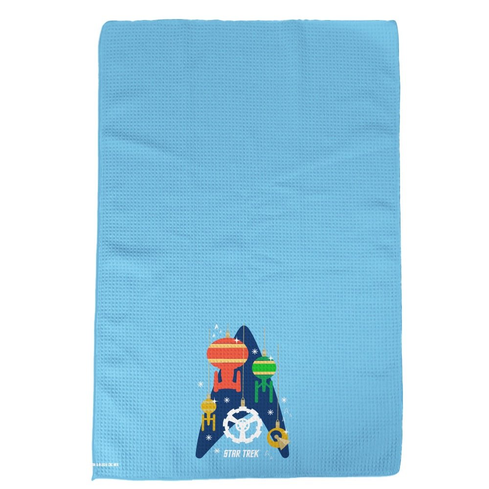 Star Trek Ships of the Line Holiday Kitchen Towel - Paramount Shop