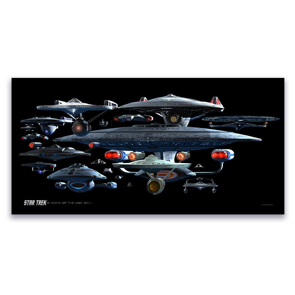 Star Trek Ships of the Line Starfleet Collage Removable Wall Peel - Paramount Shop