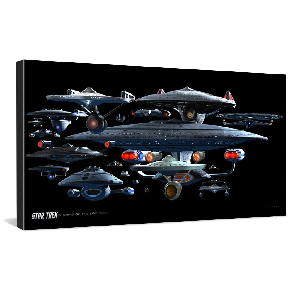 Star Trek Ships of the Line Starfleet Collage Traditional Canvas - Paramount Shop
