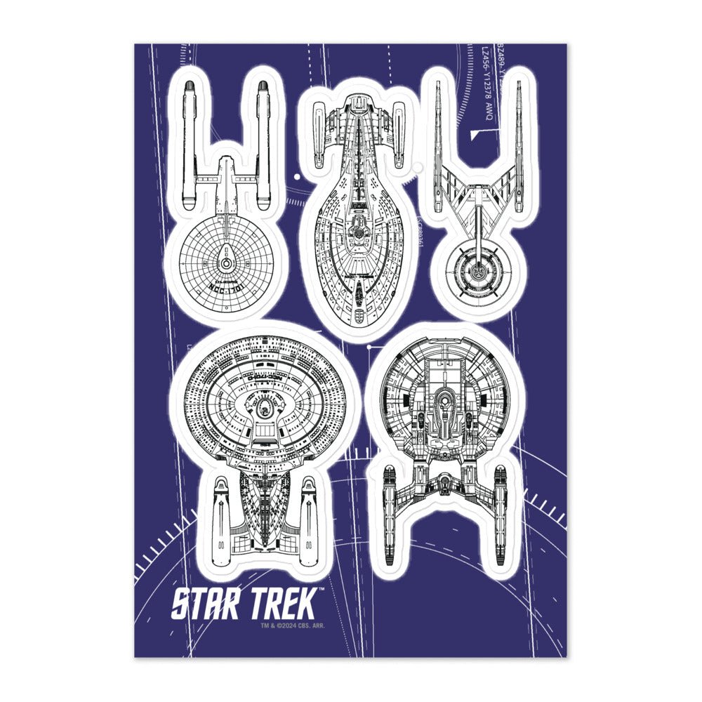 Star Trek Ships Of The Line Sticker Sheet - Paramount Shop