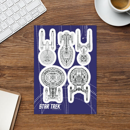 Star Trek Ships Of The Line Sticker Sheet - Paramount Shop