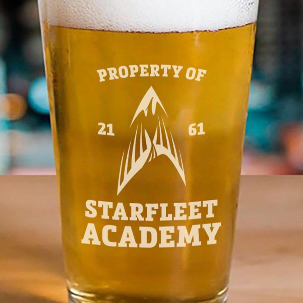 Star Trek Starfleet Academy Flying Phoenix Delta Pint Glass - Paramount Shop