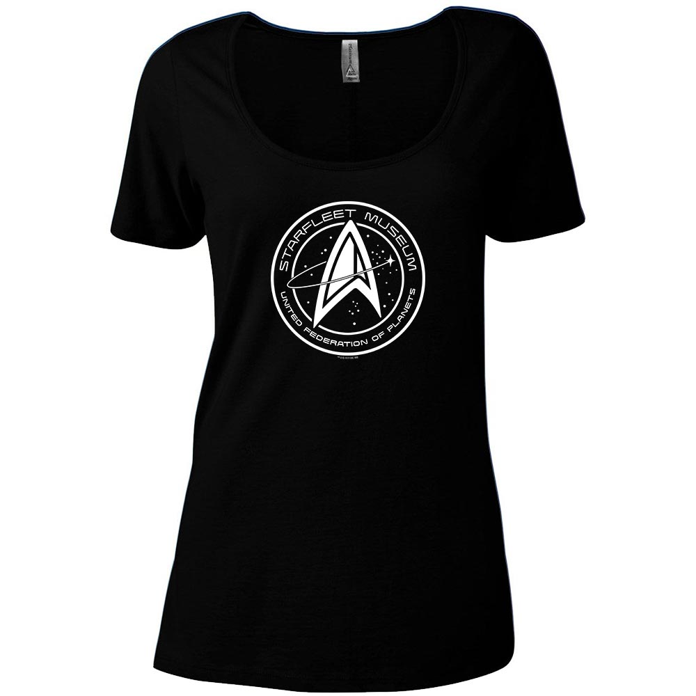 Star Trek Starfleet Museum Women's Relaxed Scoop Neck T - Shirt - Paramount Shop