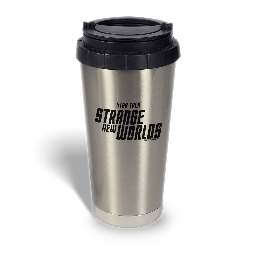 Star Trek: Strange New Worlds Logo 16 oz Stainless Steel Thermal Travel Mug - Paramount Shop
