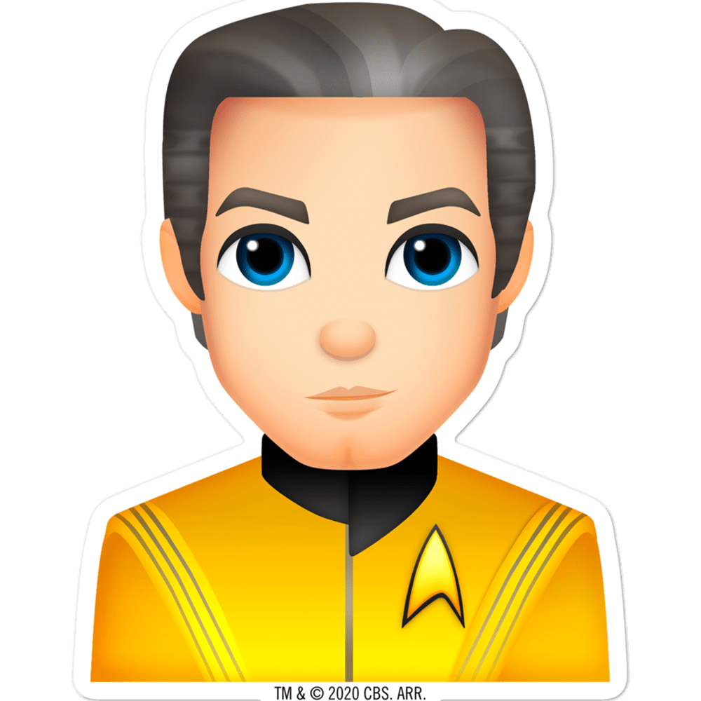 Star Trek: Strange New Worlds Pike Emoji Die Cut Sticker - Paramount Shop