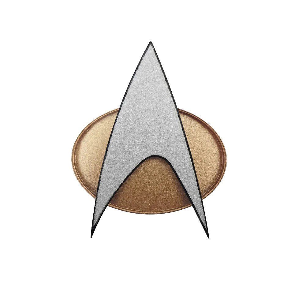 Star Trek The Next Generation Zwitscherndes Communicator-Abzeichen, TNG ComBadge (Nicht-Bluetooth)