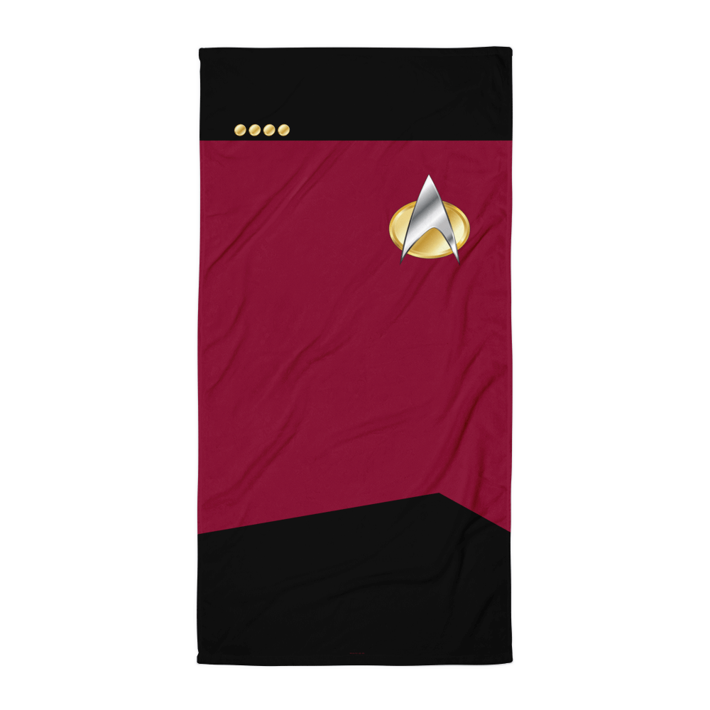 Star Trek: The Next Generation Command Uniform Beach Towel - Paramount Shop