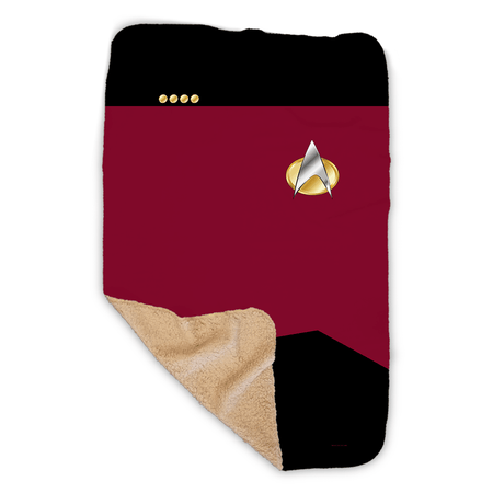 Star Trek: The Next Generation Command Uniform Sherpa Blanket - Paramount Shop