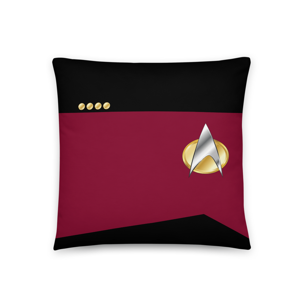 Star Trek: The Next Generation Command Uniform Throw Pillow - Paramount Shop