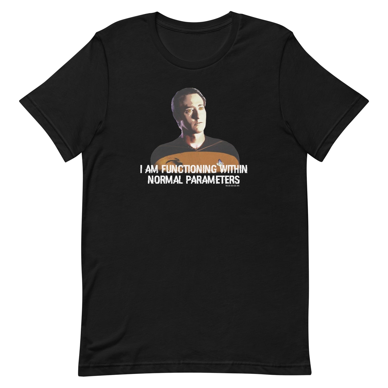 Star Trek: The Next Generation Data Parameters Adult Short Sleeve T - Shirt - Paramount Shop