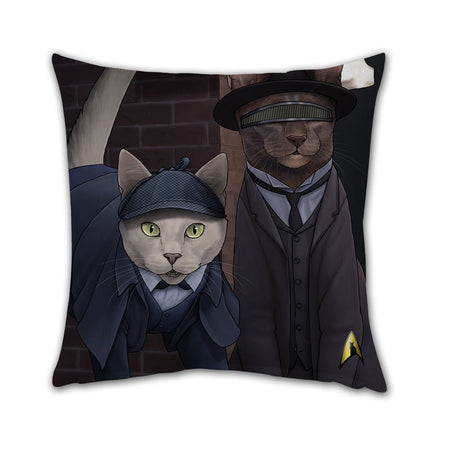 Star Trek: The Next Generation Detective Cats Pillow - 16" x 16" - Paramount Shop