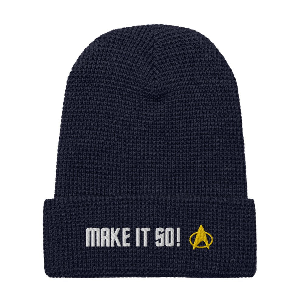 Star Trek: The Next Generation Make It So! Embroidered Waffle Beanie - Paramount Shop