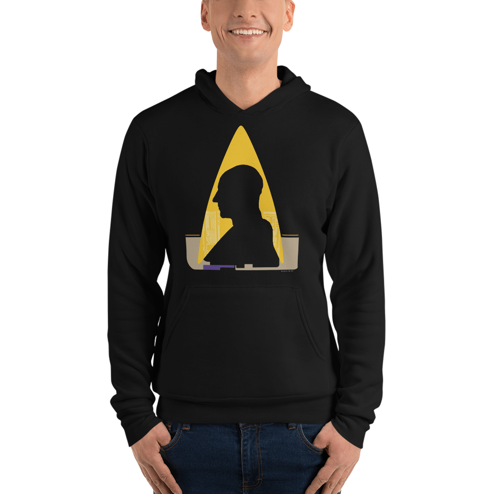 Star Trek: The Next Generation Picard Silhouette Adult Fleece Hooded Sweatshirt - Paramount Shop