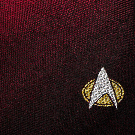 Star Trek: The Next Generation Shield Red Ombre Men's Tie - Paramount Shop