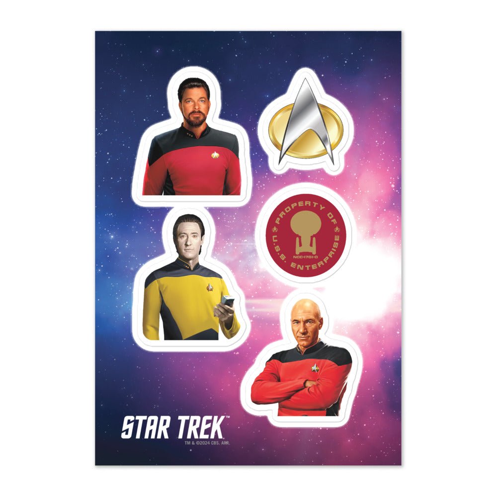 Star Trek: The Next Generation Sticker Sheet - Paramount Shop