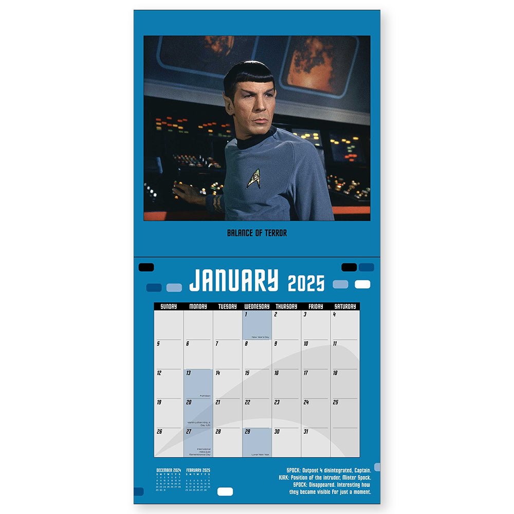 Star Trek: The Original Series 2025 Wall Calendar - Paramount Shop