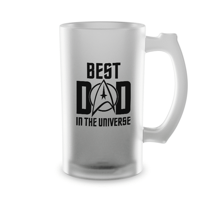 Star Trek: The Original Series Best Dad In The Universe 16oz Frosted Beer Stein - Paramount Shop