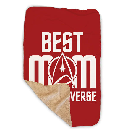 Star Trek: The Original Series Best Mom in the Universe Sherpa Blanket - Paramount Shop