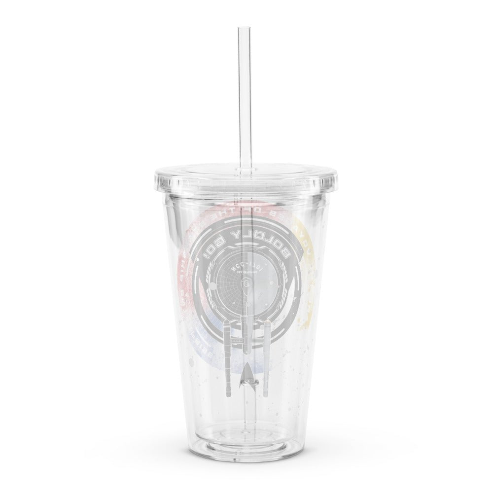 Star Trek: The Original Series Boldly Go Clear Tumbler - Paramount Shop