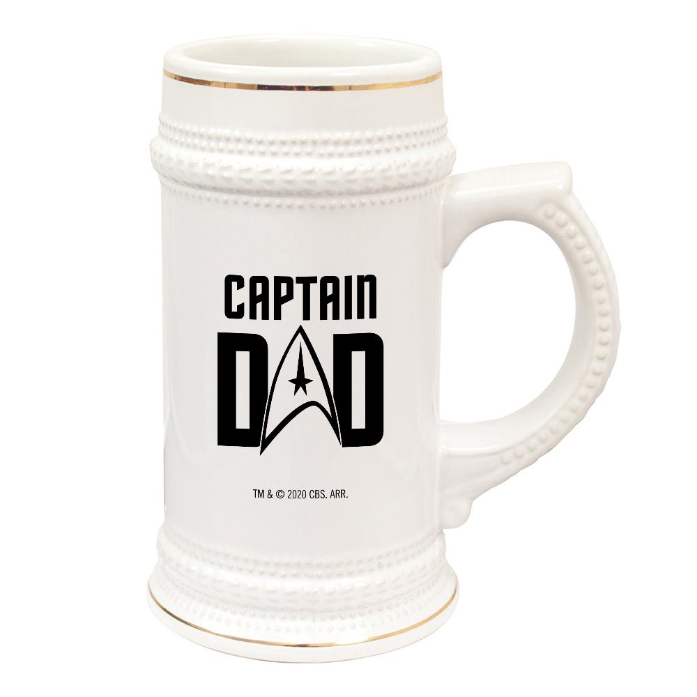 Star Trek: The Original Series Captain Dad 20 oz Ceramic Beer Stein - Paramount Shop