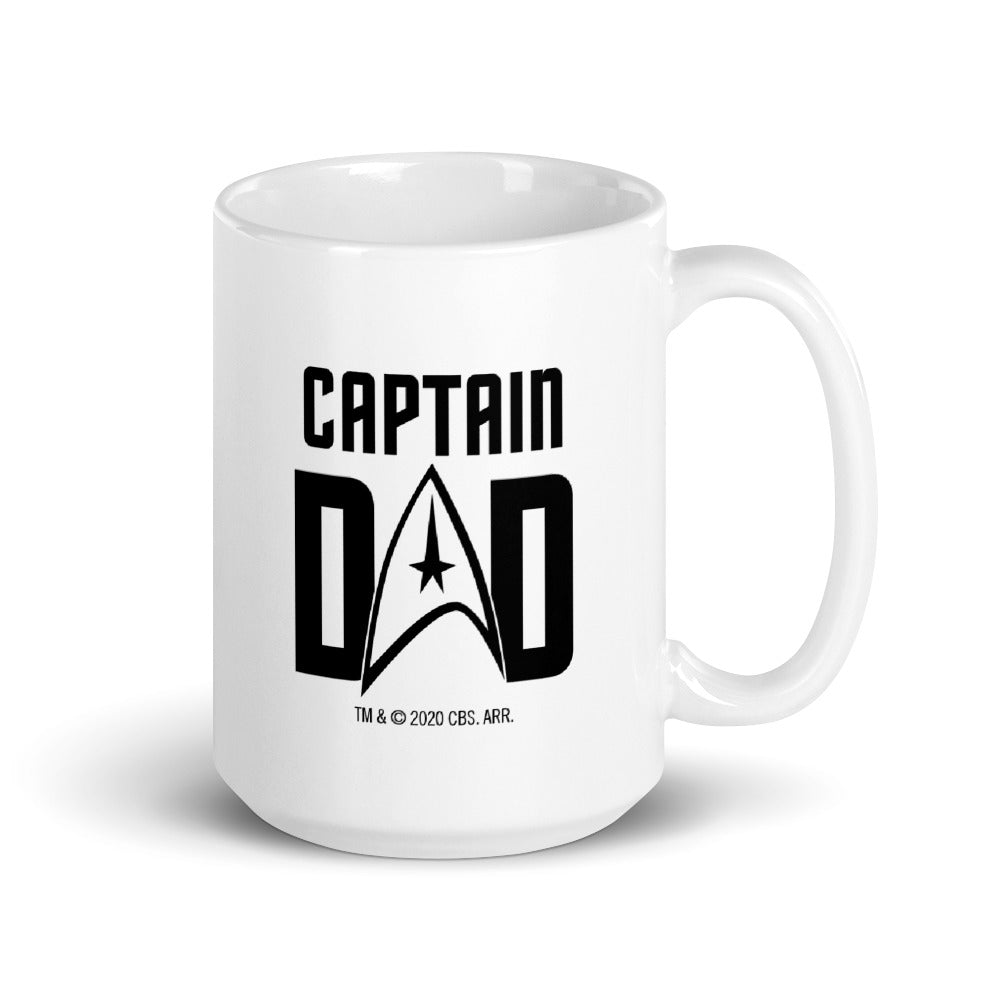 Star Trek: The Original Series Captain Dad White Mug - Paramount Shop