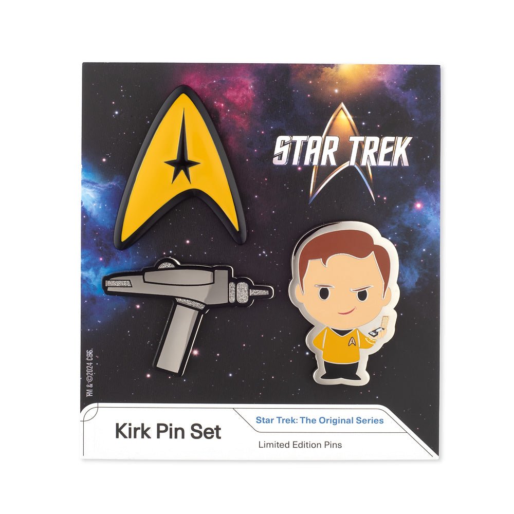 Star Trek: The Original Series Captain Kirk Collectors Pin Set - Paramount Shop