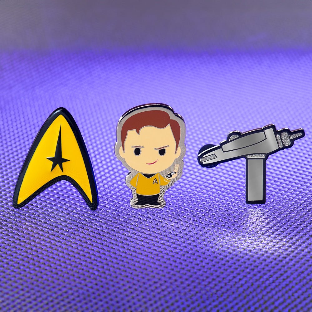 Star Trek: The Original Series Captain Kirk Collectors Pin Set - Paramount Shop