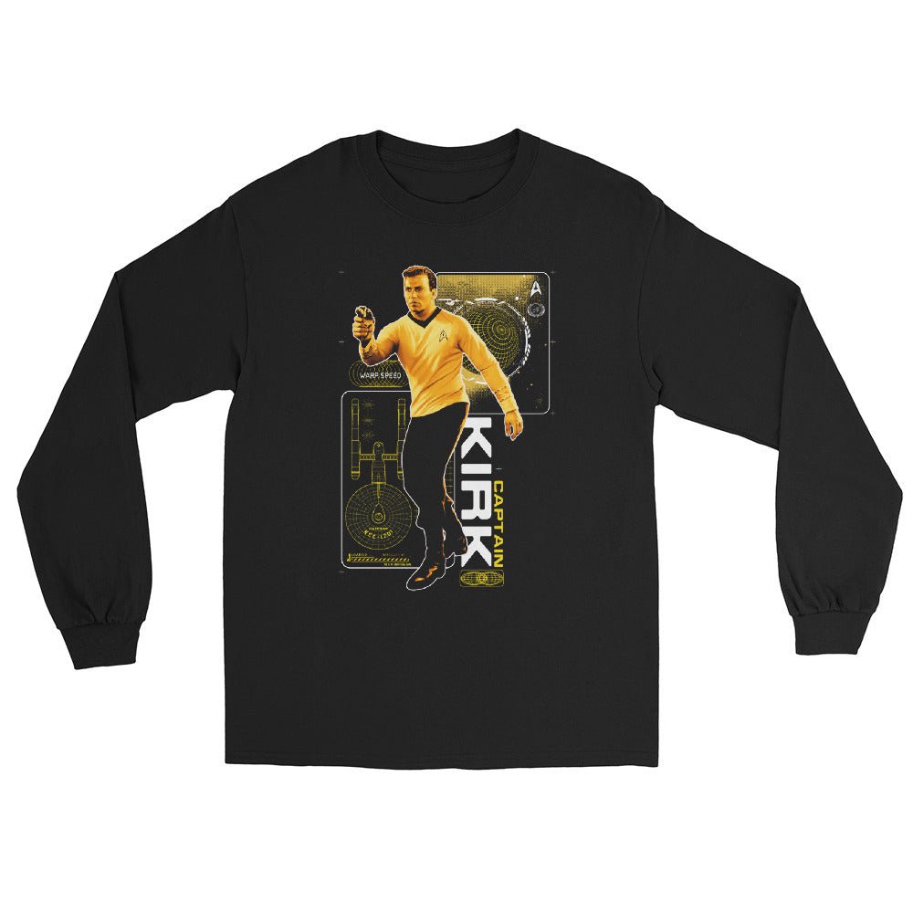 Star Trek: The Original Series Captain Kirk Long Sleeve T-Shirt - Paramount Shop