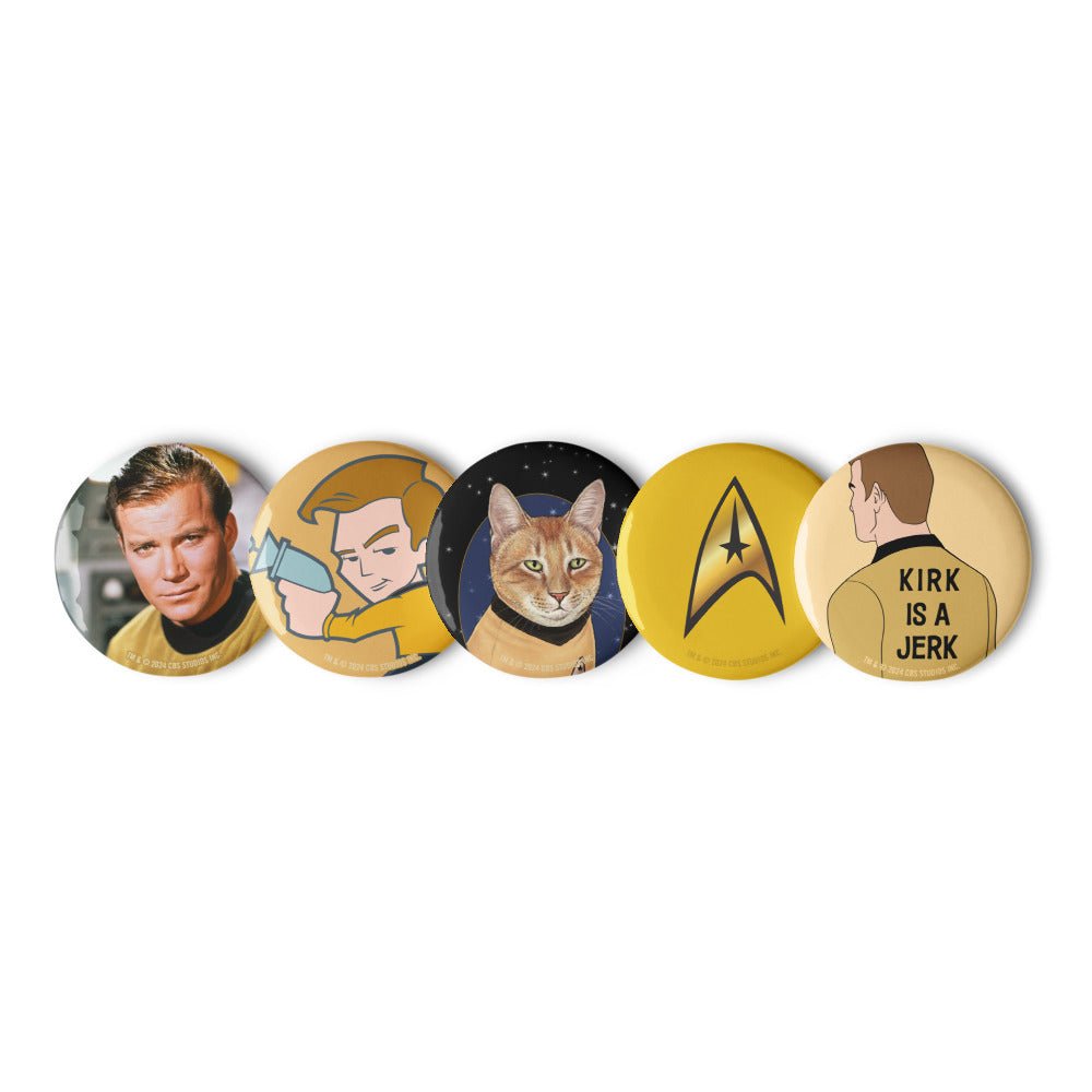 Star Trek: The Original Series Captain Kirk Pin Set - Paramount Shop