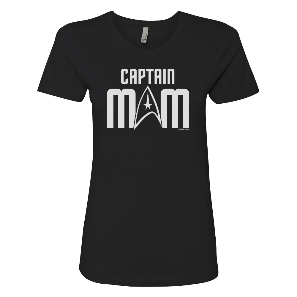 Star Trek: The Original Series Kapitän Mama DamenKurzärmeliges T-Shirt von Captain Mom