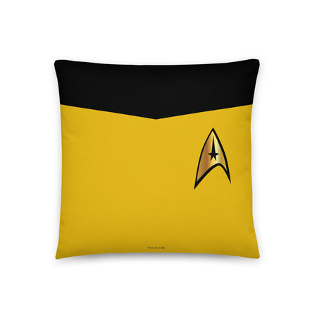 Star Trek: The Original Series Command Uniform Throw Pillow - Paramount Shop