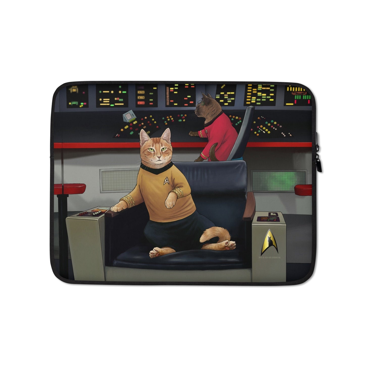 Star Trek: The Original Series Crew Cats Seat Laptop Sleeve - Paramount Shop