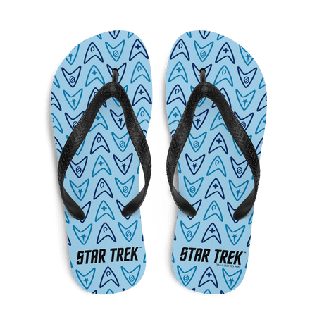 Star Trek: The Original Series Delta Pattern Adult Flip Flops - Paramount Shop