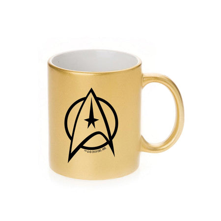 Star Trek: The Original Series Delta Personalized 11 oz Gold Metallic Mug - Paramount Shop