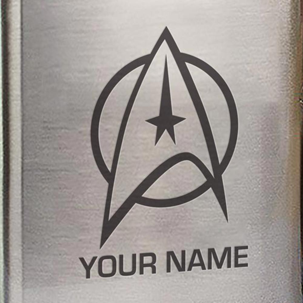Star Trek: The Original Series Delta Personalized Stainless Steel Flask - Paramount Shop