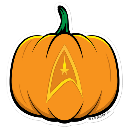 Star Trek: The Original Series Delta Pumpkin Die Cut Sticker - Paramount Shop
