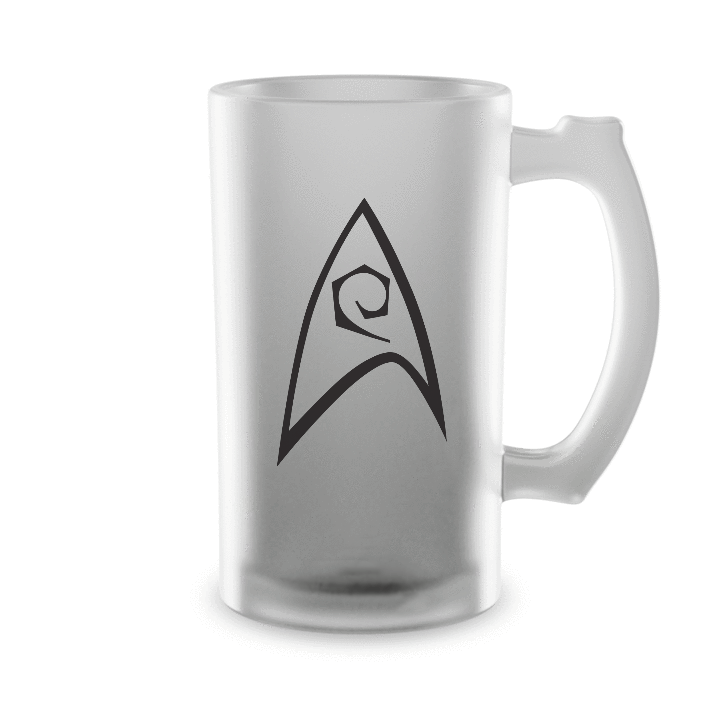Star Trek: The Original Series Engineering Badge 16oz Frosted Beer Stein - Paramount Shop