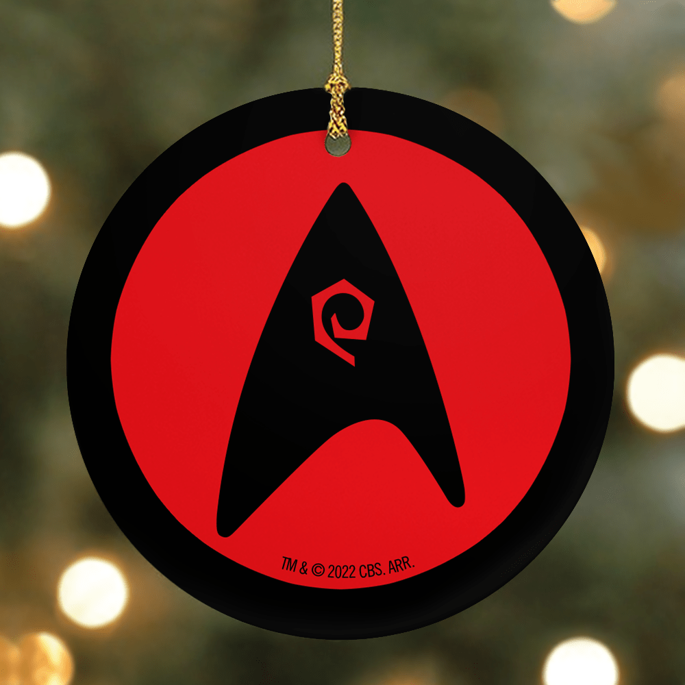 Star Trek: The Original Series Engineering Uniform Personalized Double - Sided Ornament - Paramount Shop