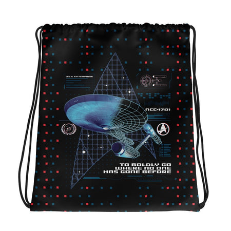 Star Trek: The Original Series Enterprise Drawstring Bag - Paramount Shop