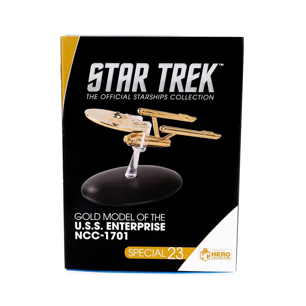 Star Trek: The Original Series Gold Plated Enterprise NCC 1701 Enterprise Ship Replica - Paramount Shop