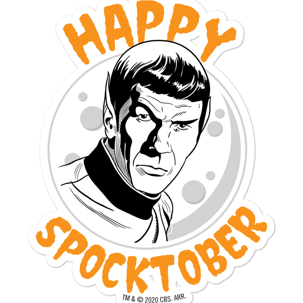 Star Trek: The Original Series Happy Spocktober Die Cut Sticker - Paramount Shop