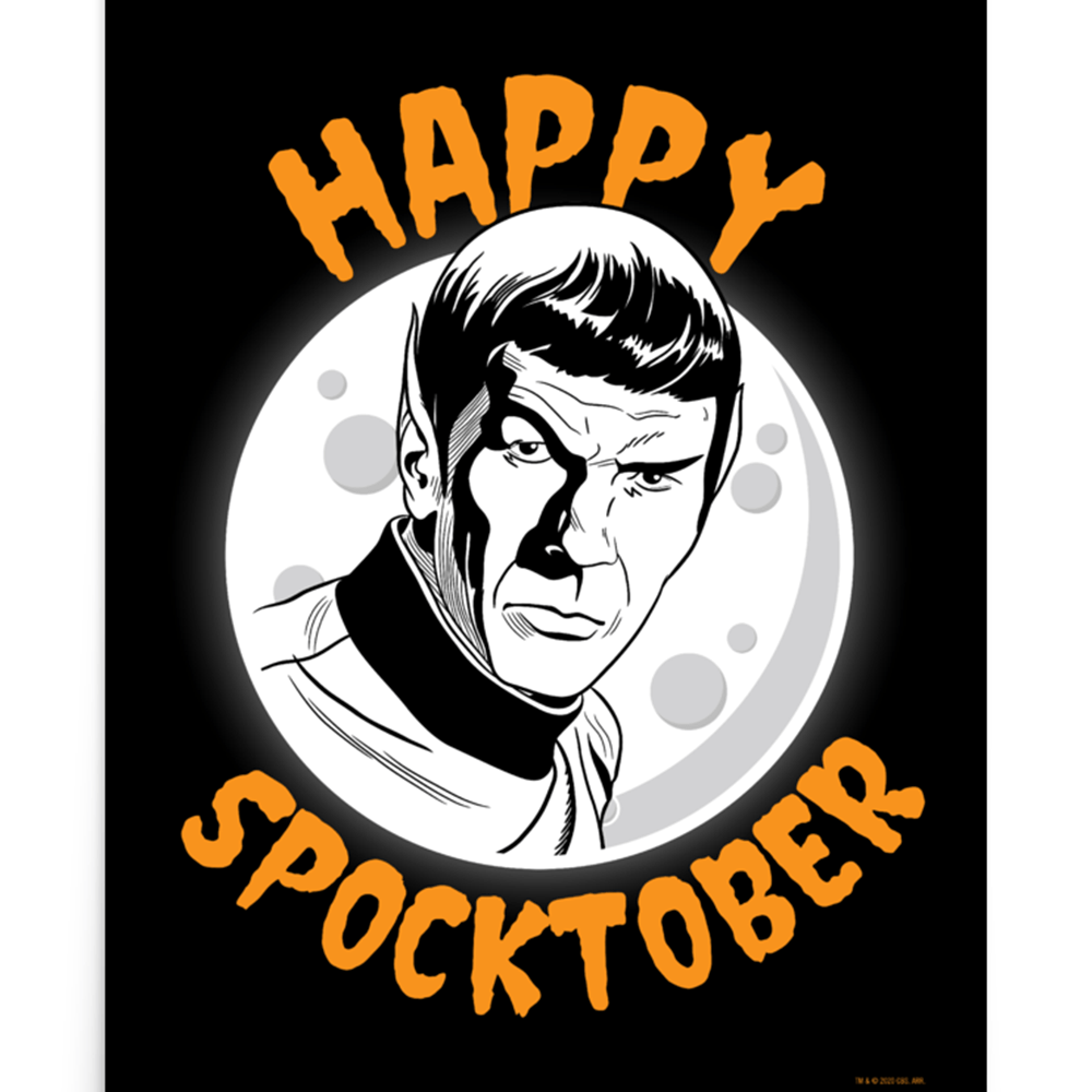 Star Trek: The Original Series Happy Spocktober Premium Satin Poster - Paramount Shop