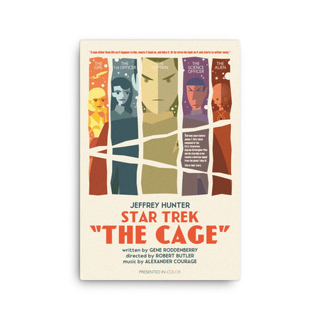 Star Trek: The Original Series Juan Ortiz The Cage Premium Gallery Wrapped Canvas - Paramount Shop