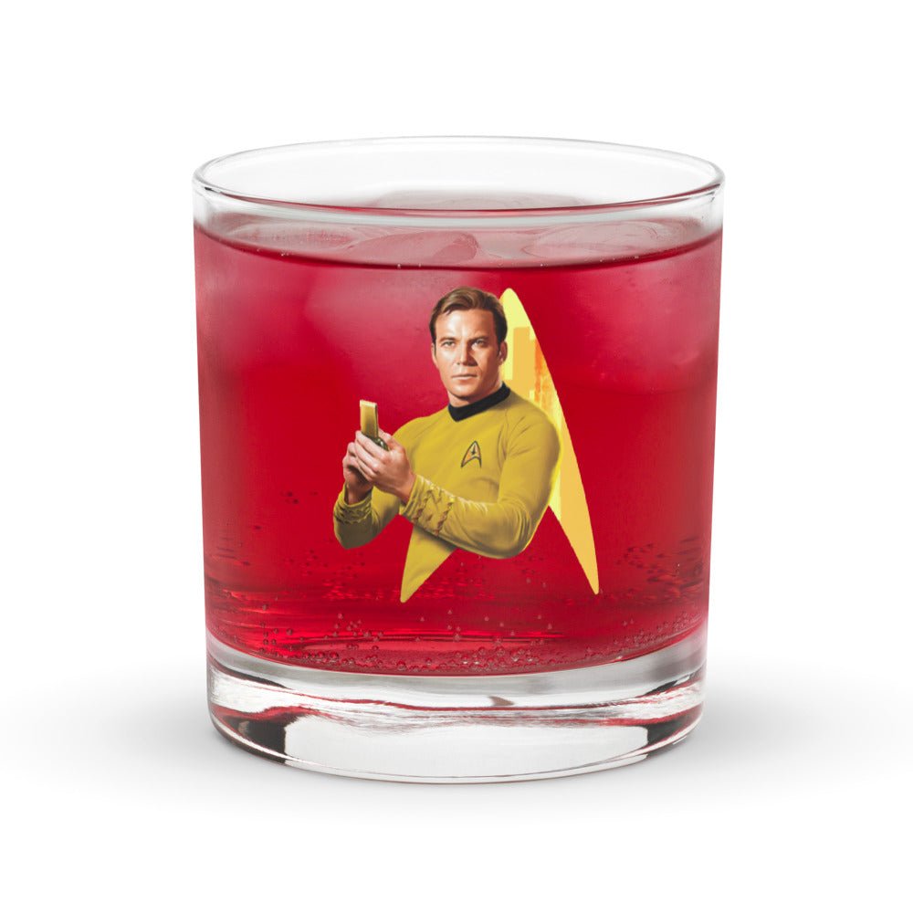 Star Trek: The Original Series Kirk Rocks Glass - Paramount Shop