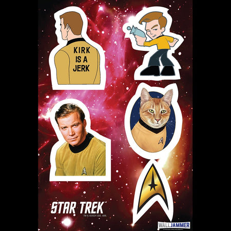 Star Trek: The Original Series Kirk Wall Sticker Sheet - Paramount Shop