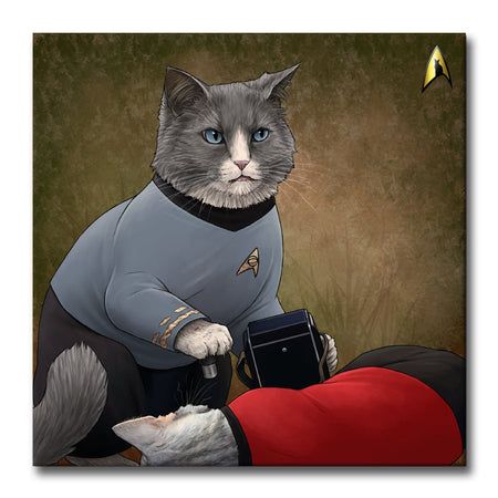 Star Trek: The Original Series McCoy Cat Premium Gallery Wrapped Canvas - Paramount Shop