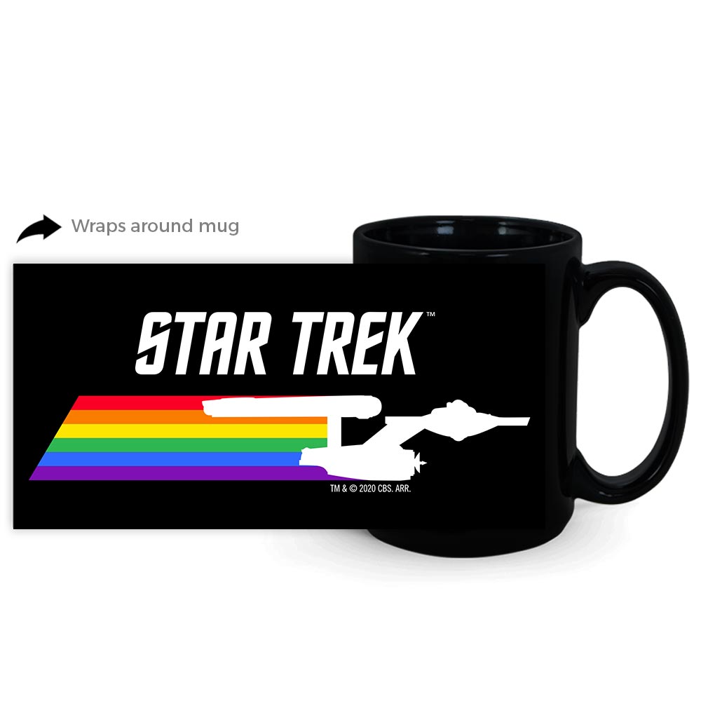 Star Trek: The Original Series Pride Enterprise Black Mug - Paramount Shop