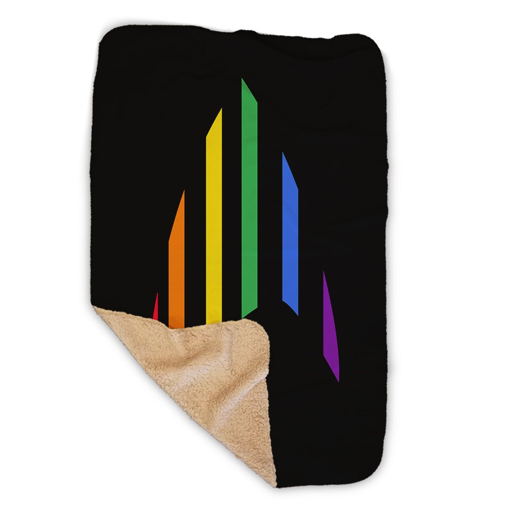 Star Trek: The Original Series Pride Rainbow Delta Sherpa Blanket - Paramount Shop