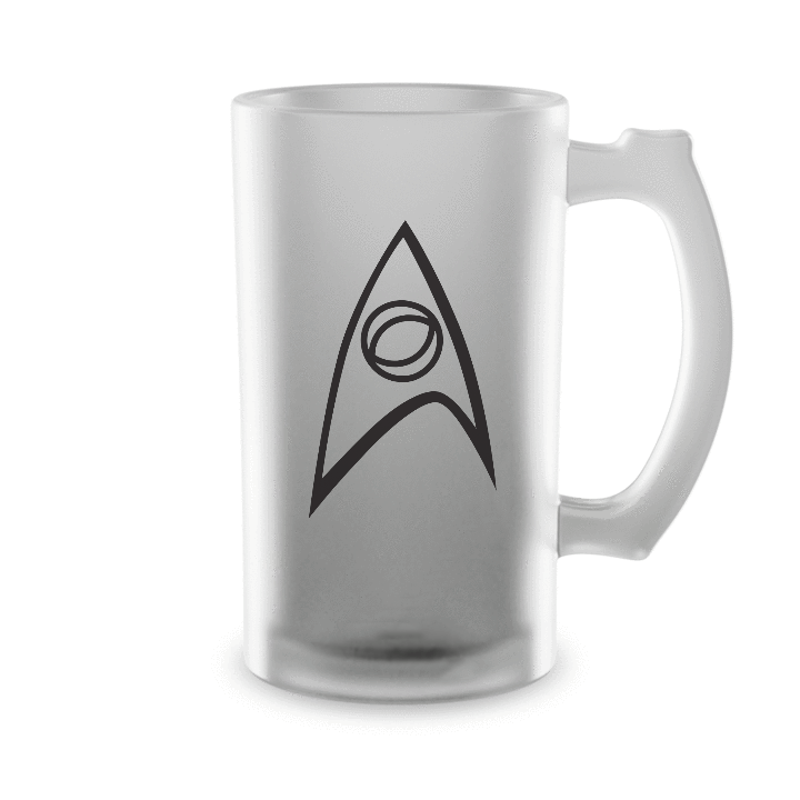 Star Trek: The Original Series Science Badge 16oz Frosted Beer Stein - Paramount Shop