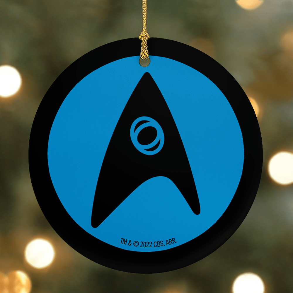 Star Trek: The Original Series Science Uniform Personalized Double - Sided Ornament - Paramount Shop